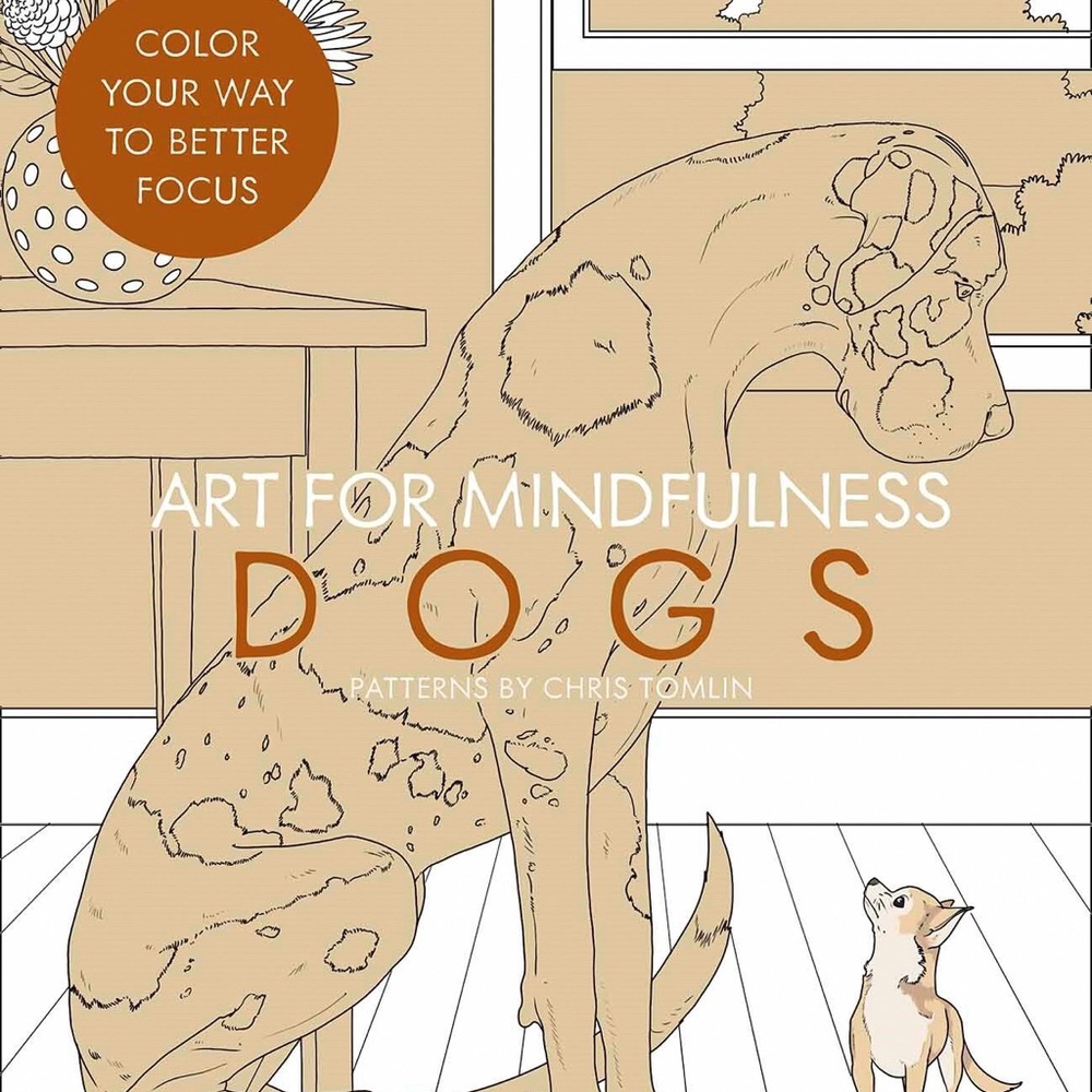 Brand New Art for Mindfulness Dogs Coloring book